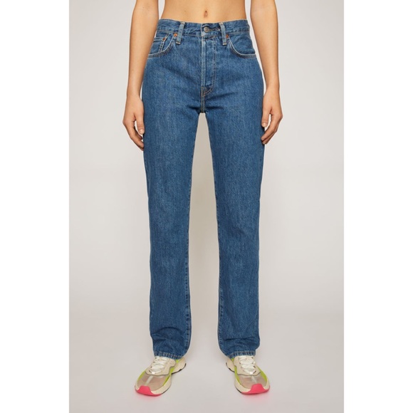 Acne Studios Denim - Acne Studios Bla Konst blue taper leg crop jeans